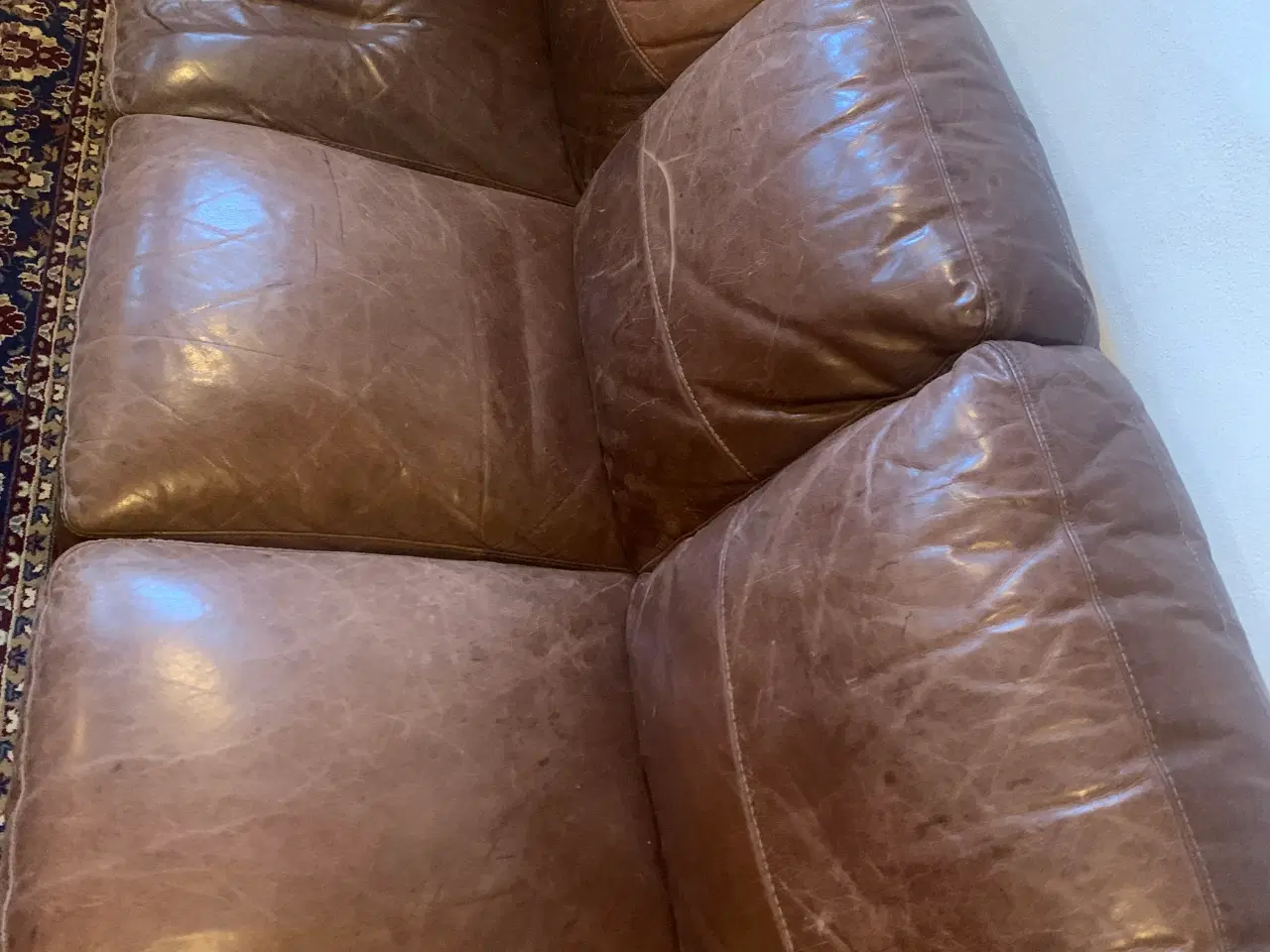 Billede 2 - Lædersofa 3prs