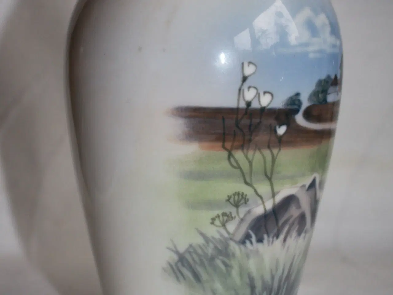 Billede 3 - Vase med landskab fra Royal Copenhagen