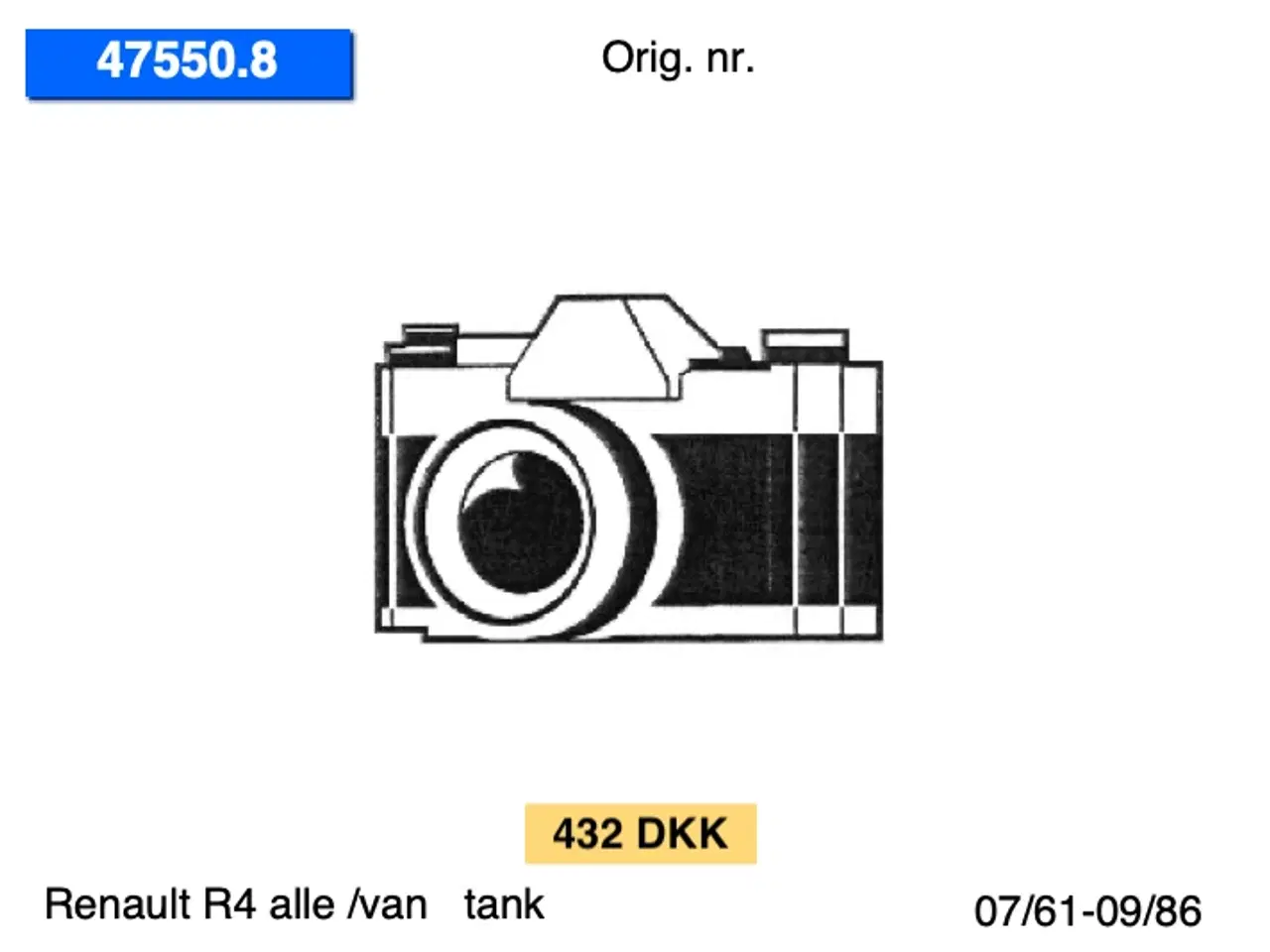 Billede 1 - Nye Renault tanke m.m.