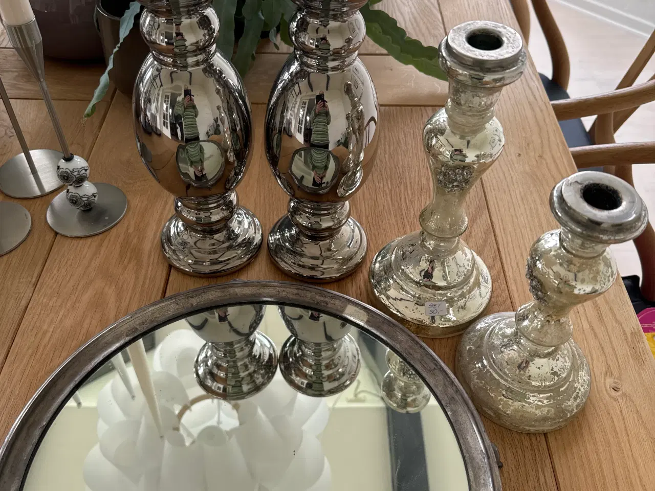 Billede 1 - Lysestager og fad