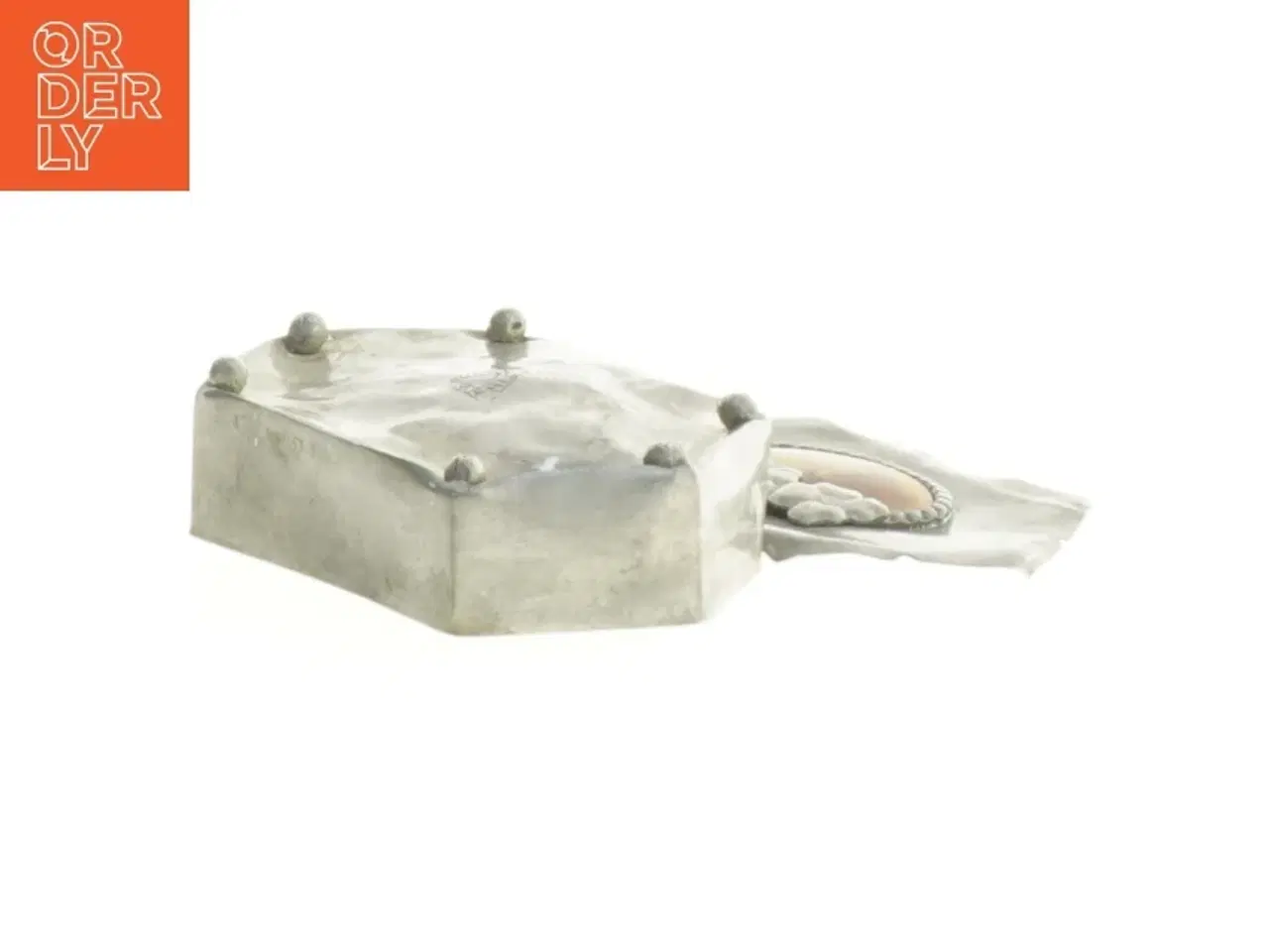 Billede 3 - Antik Tin æske med Skildpadde skjold (str. 9 x 6 x 2 cm)