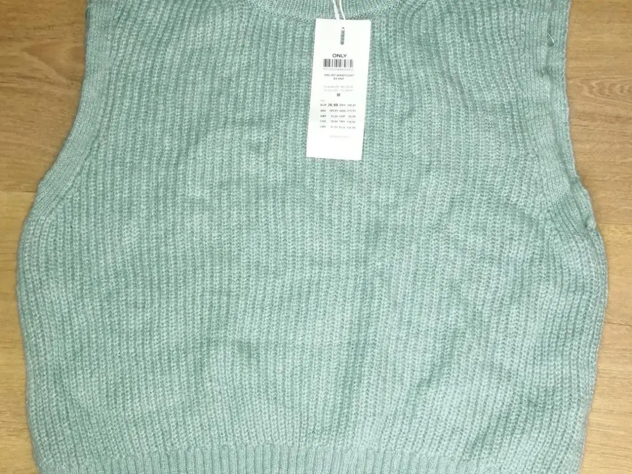 Billede 1 - NY ONLY STRIK VEST, MINT GRØN, STR. M