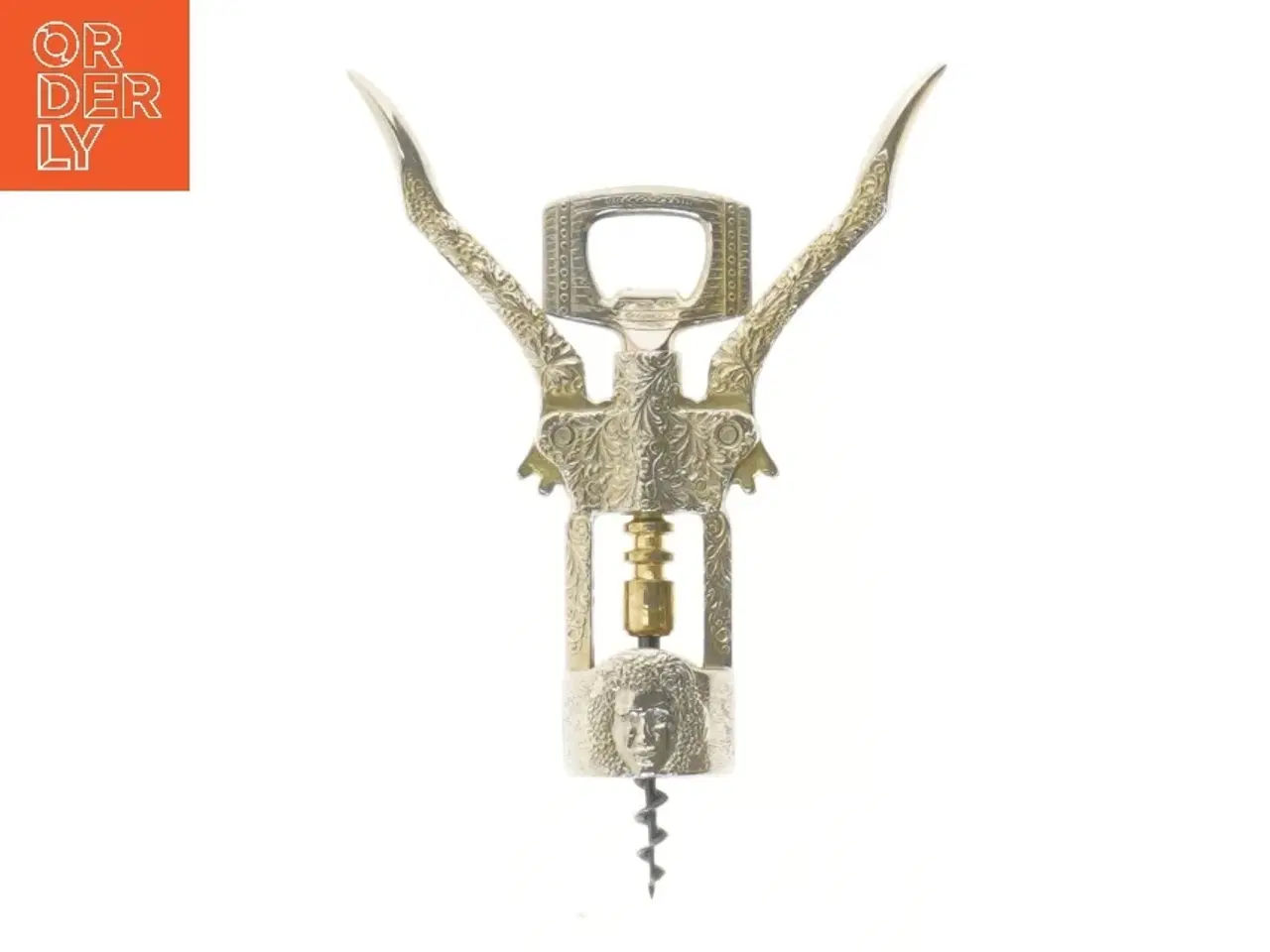 Billede 2 - Flot guldfarvet proptrækker (str. 20 cm)