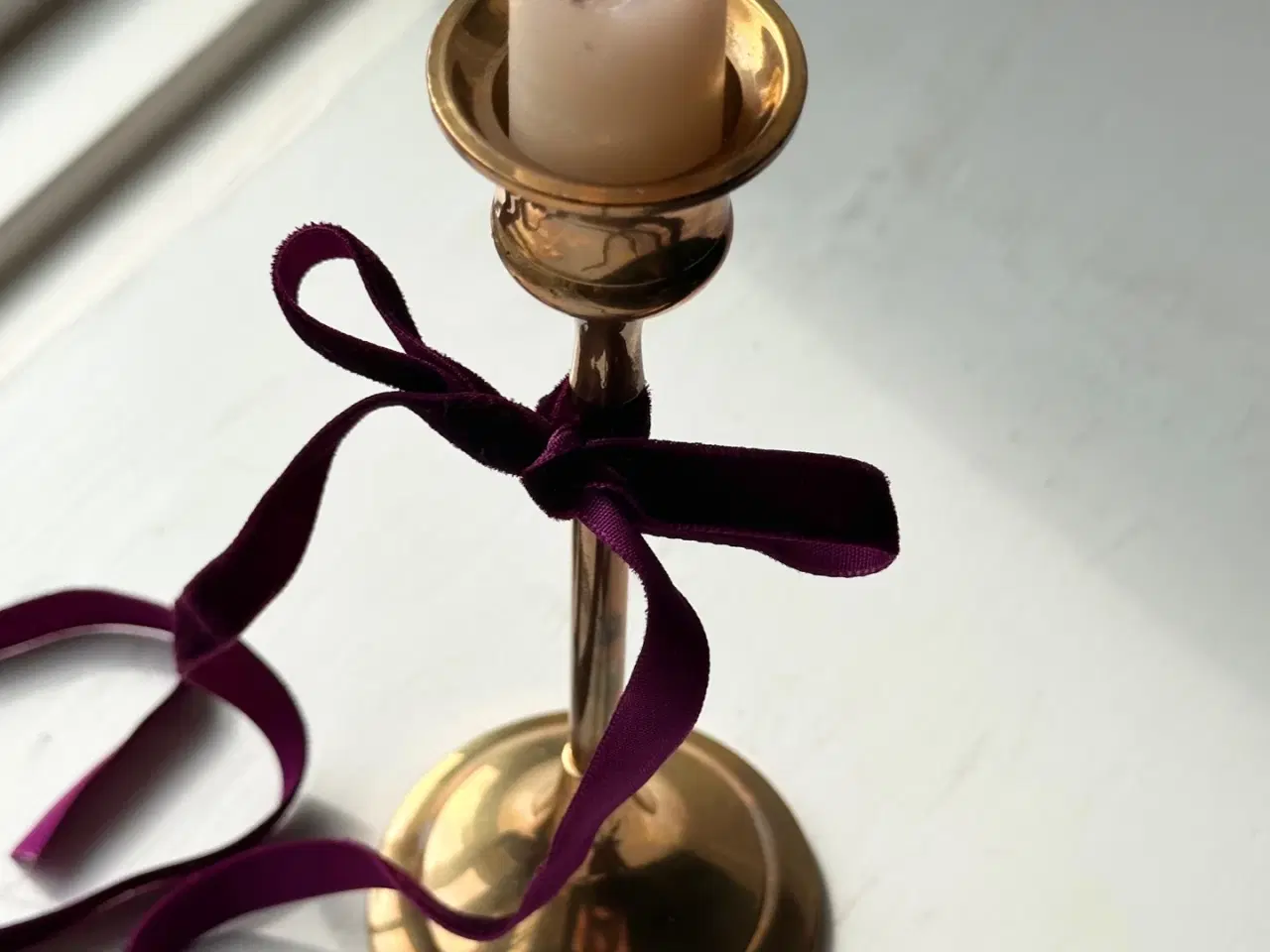 Billede 2 - Spinkel messingstage, høj