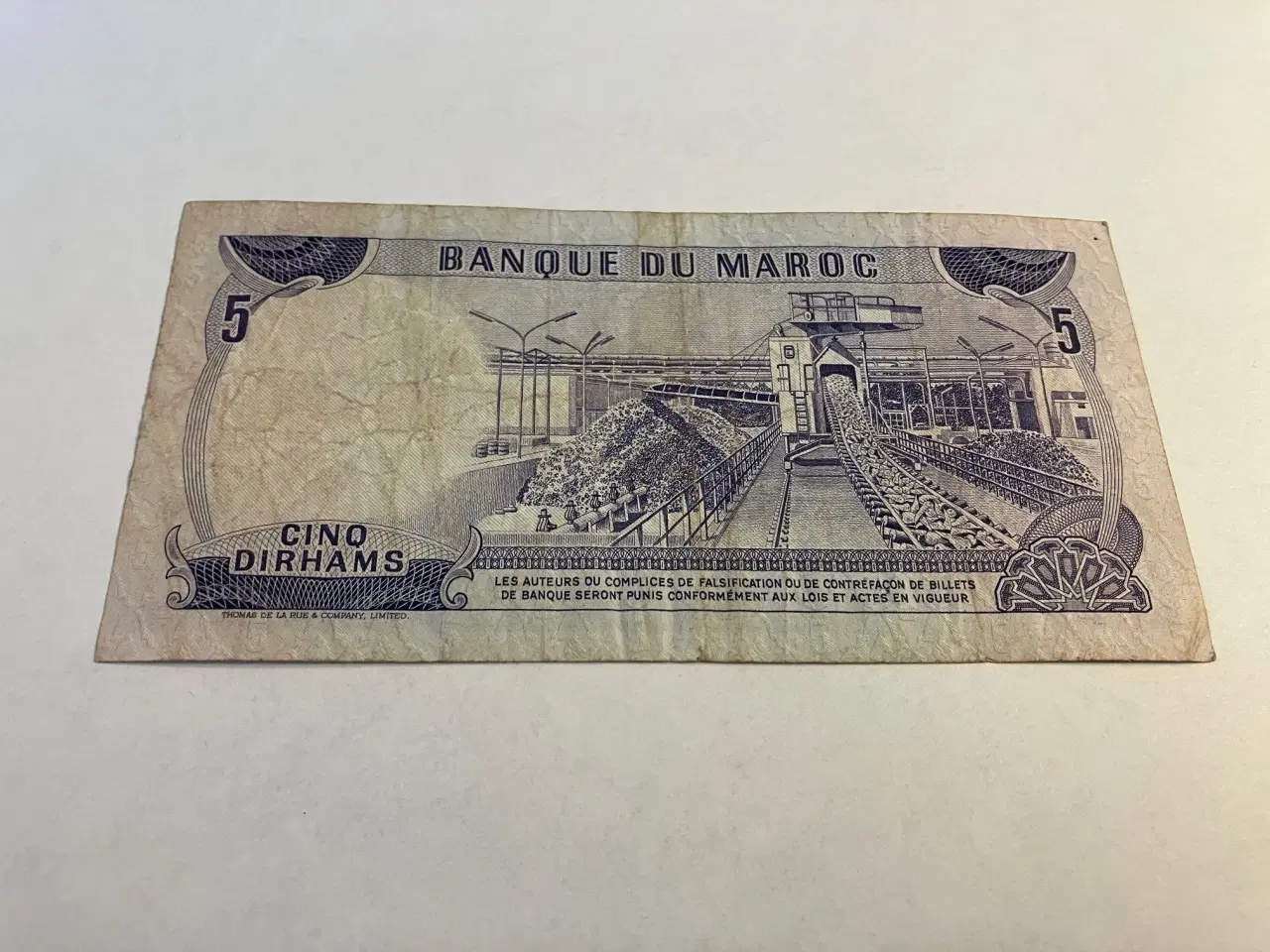 Billede 2 - 5 Morocco Dirhams 1970