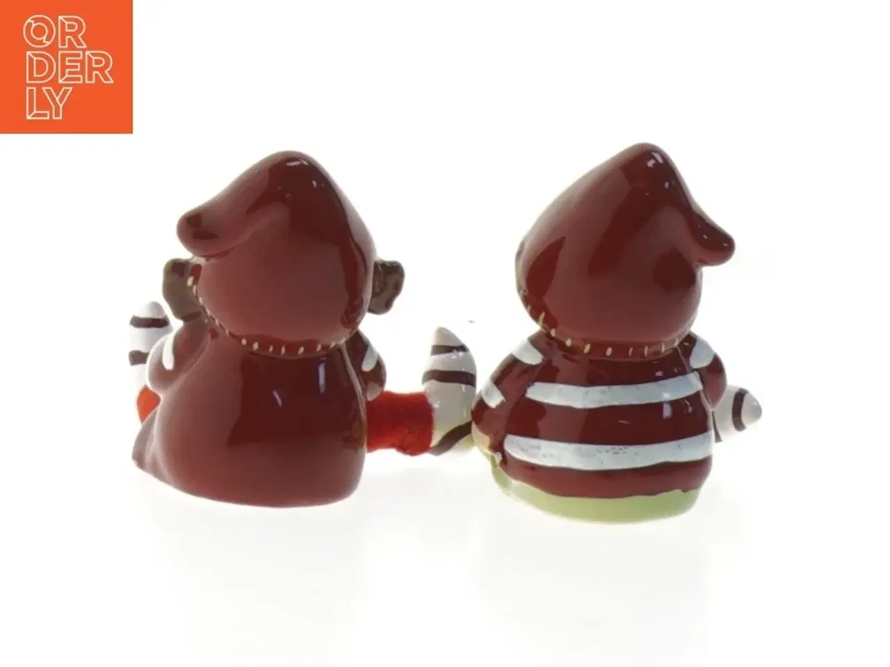 Billede 2 - 2 keramiske julefigurer (str. 8 cm)