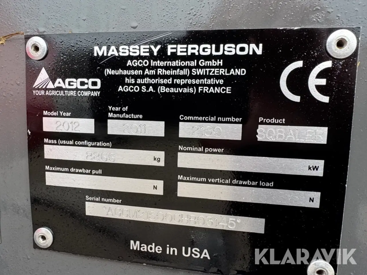 Billede 5 - Ballepresser Massey Ferguson 2150 Cutter