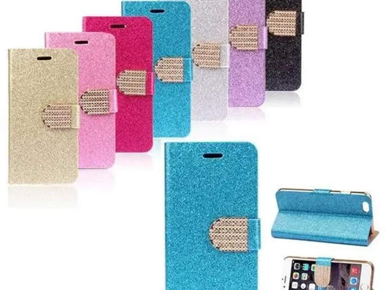 Billede 1 - Flip cover til iPhone 5 5s SE 6 6s 7 8 