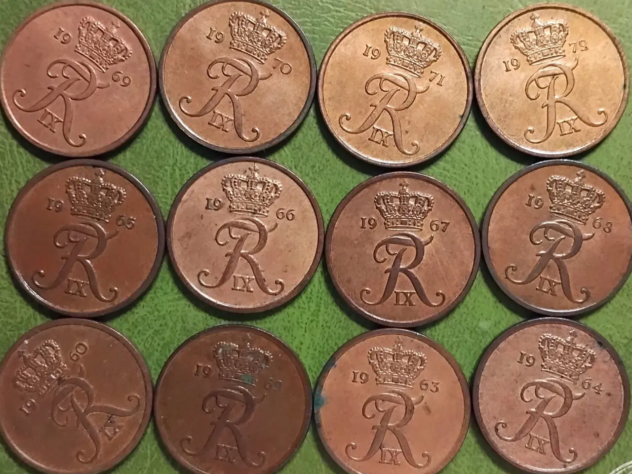 Billede 2 - 5 Øre 1960 - 1972 KOMPLET  FREDERIK IX