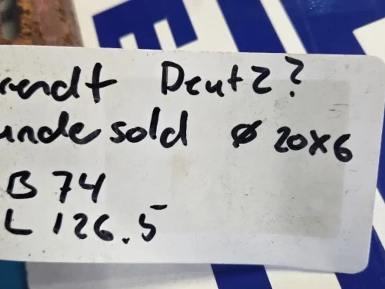 Billede 13 - Deutz Undersold Ø20x6