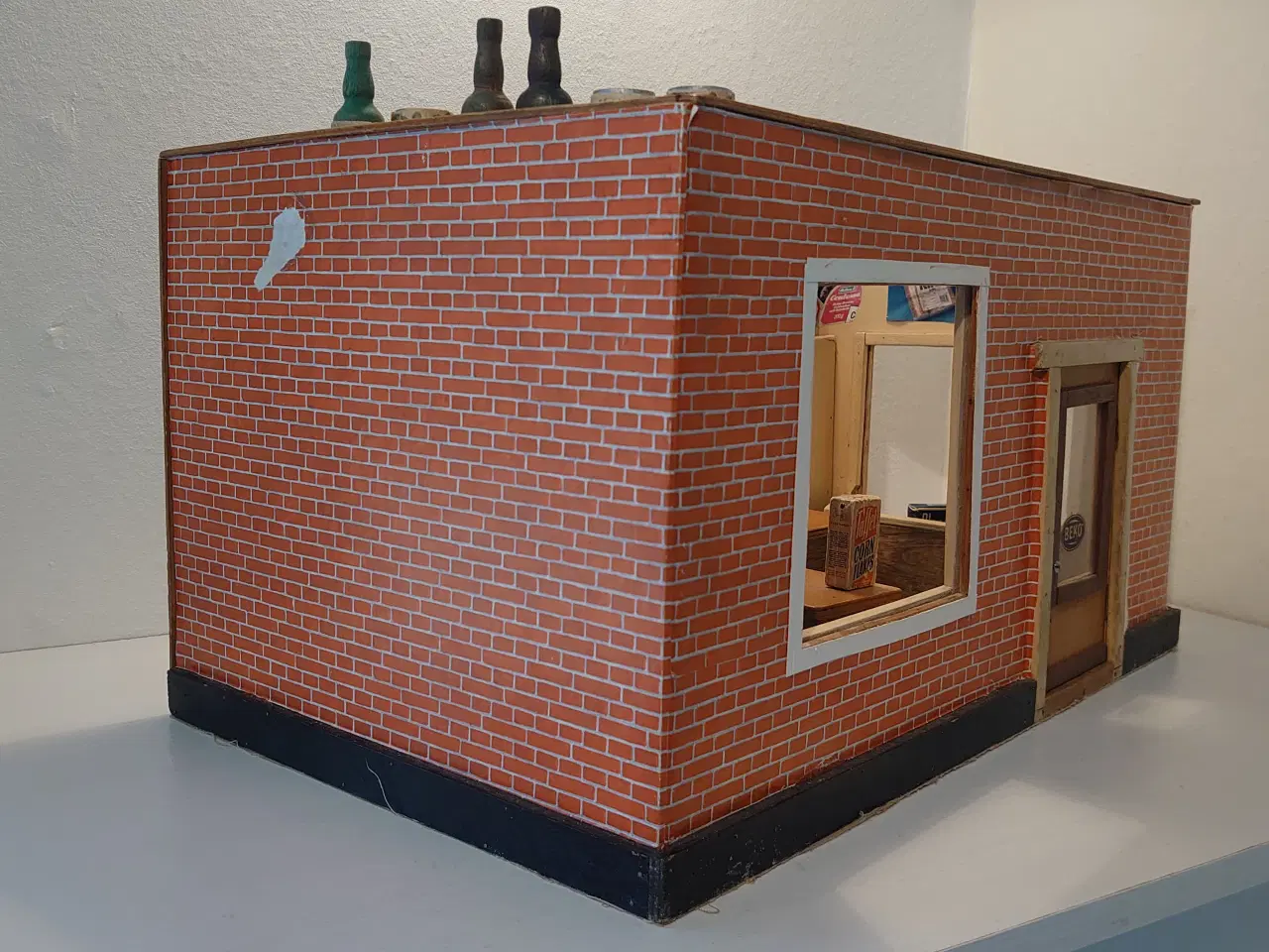 Billede 7 - Gammel købmandsbutik med 63dele.(47,5x30,5xH26)cm