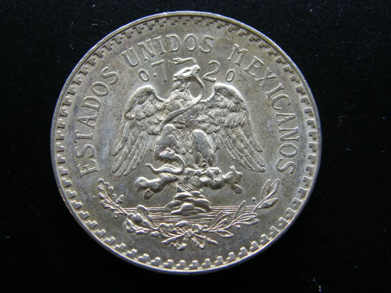 Billede 2 - Mexico  1 Peso  1934  Sølv.  KM#455
