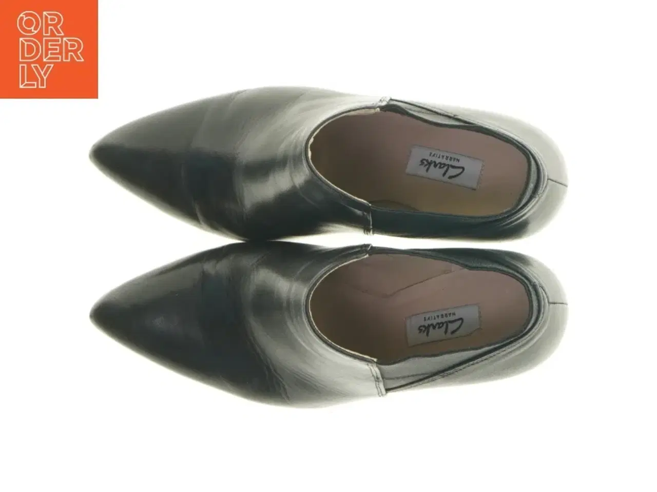 Billede 4 - Sorte ankelstøvler med hæl fra Clarks (str. 39,5)