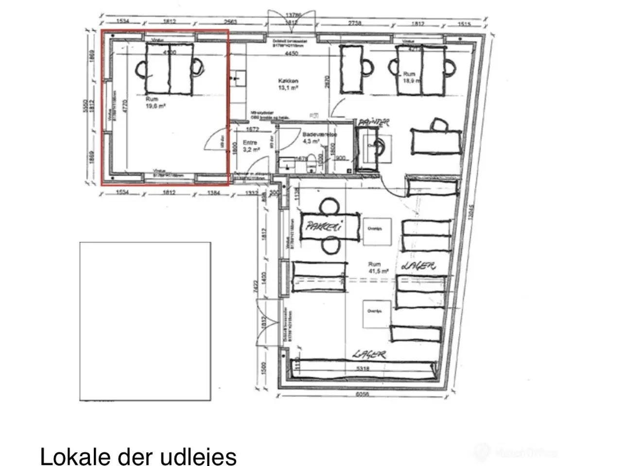 Billede 9 - Selvstændig kontor med 3 pladser