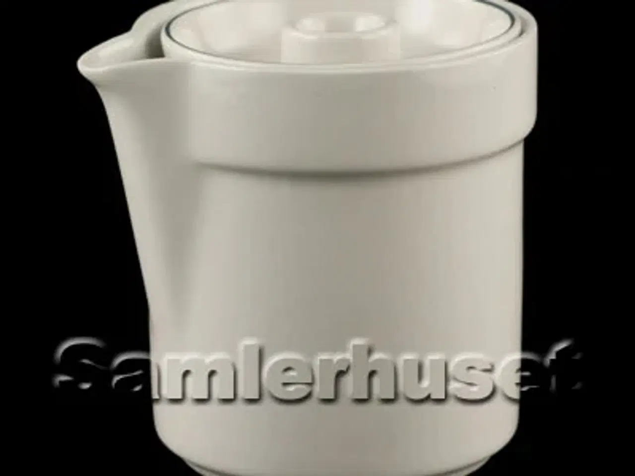 Billede 1 - Blåkant Flødekande m. låg