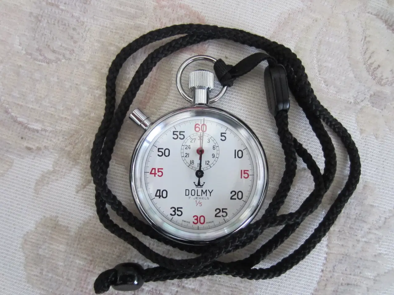 Billede 1 - DOLMY svejtsisk stopur med 7 JEWELS