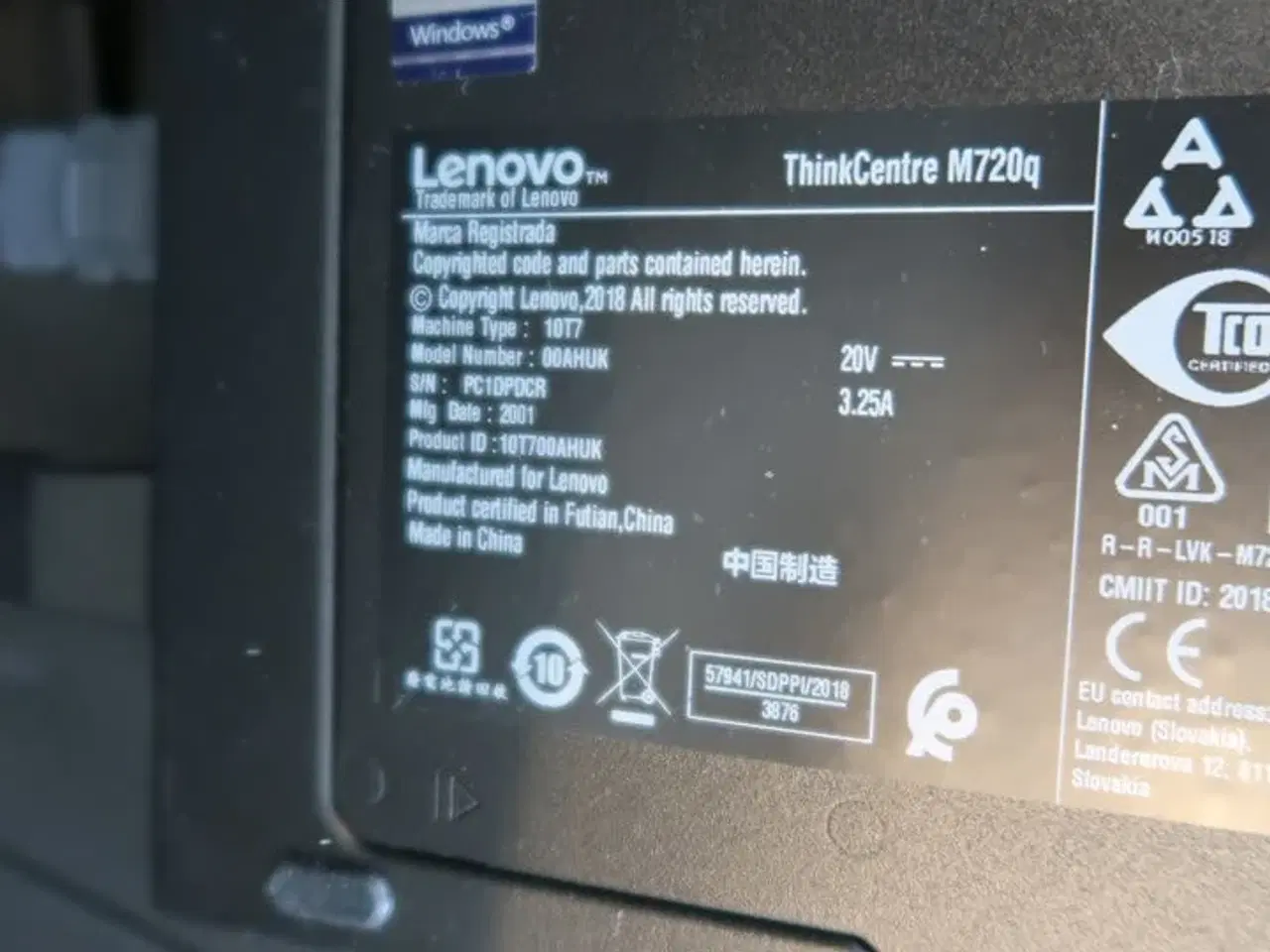 Billede 3 - Computer LENOVO ThinkCentre M720q