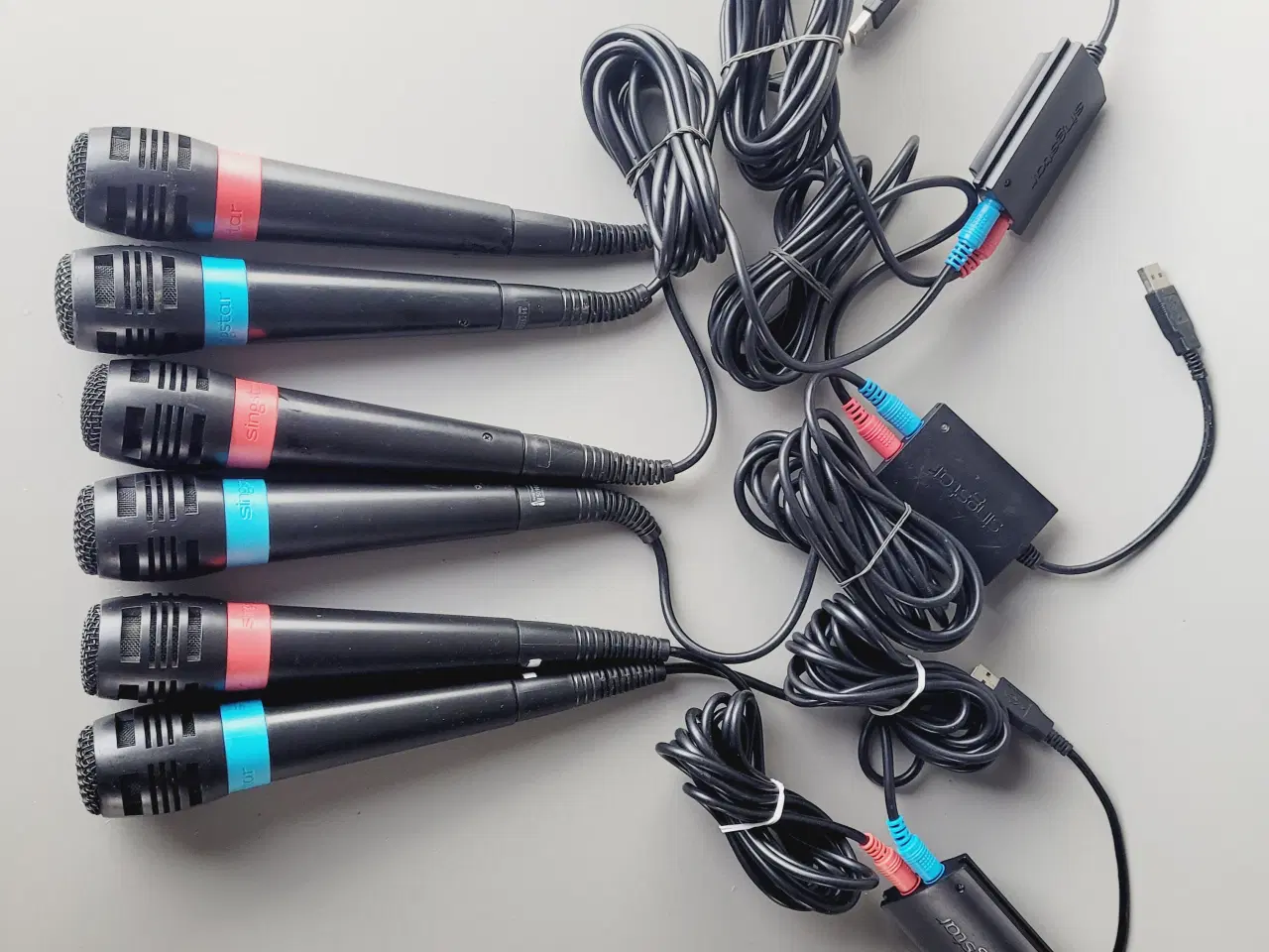 Billede 1 - 🎤 Kæmpe SingStar Mikrofon Sæt (6 Mikrofoner) 