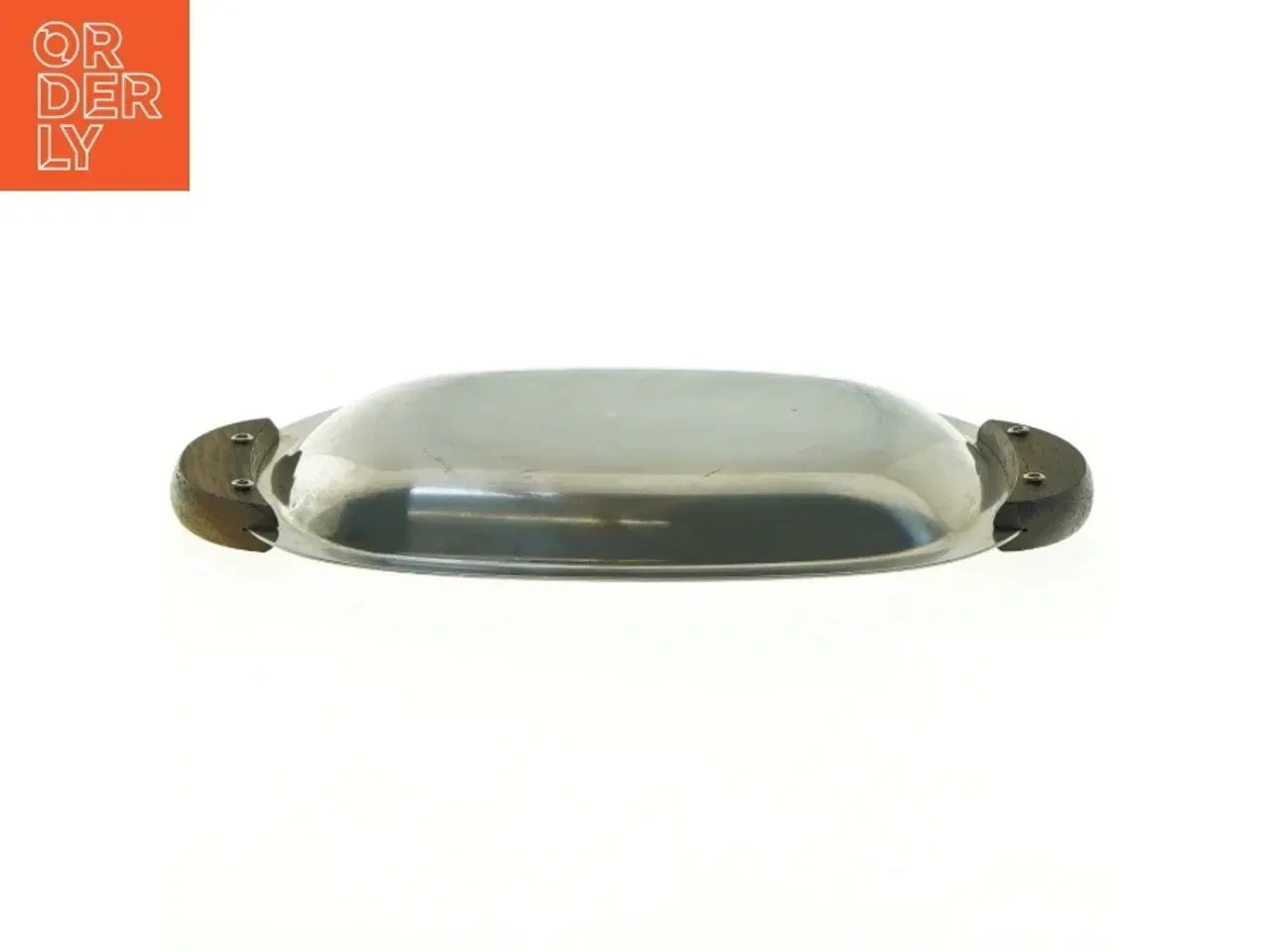 Billede 2 - Metalfad med træhåndtag (str. 17 x 11,5 cm)