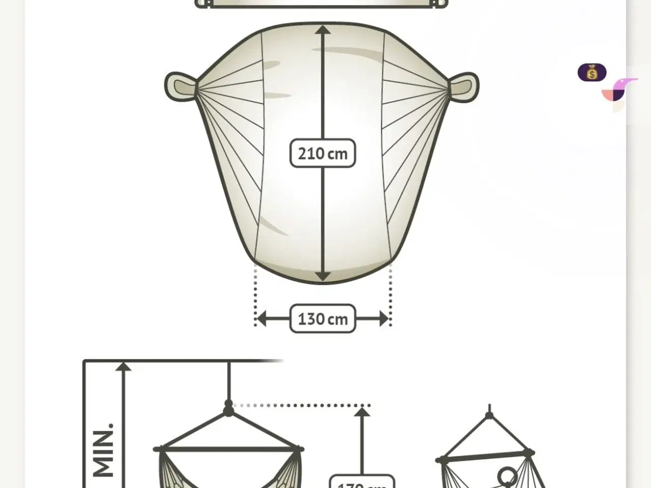 Billede 5 - La Siesta kingsize hængestoæ