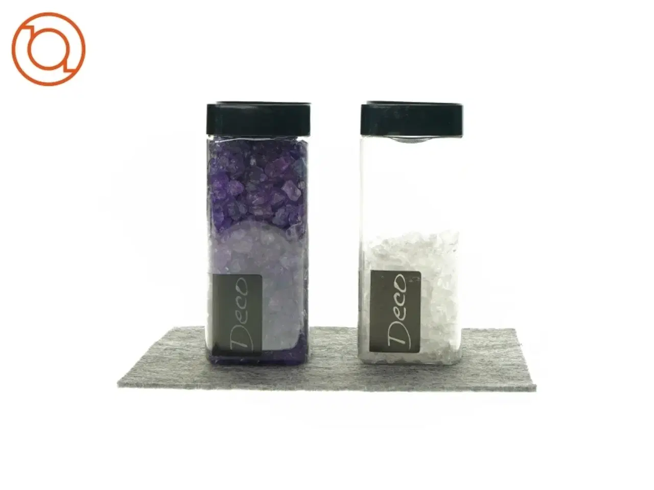 Billede 2 - Dekorationssten i hvid og lilla