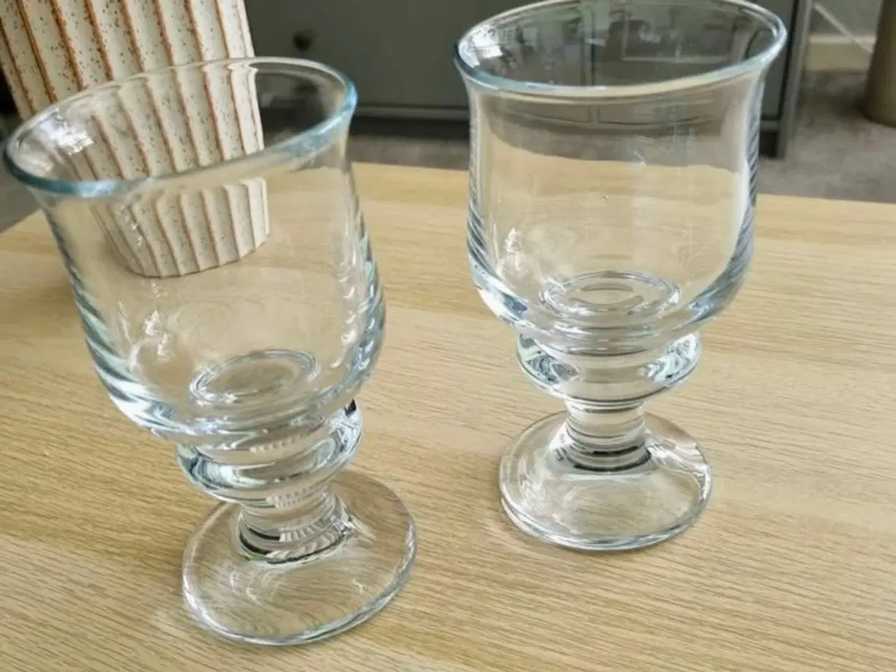 Billede 8 - Holmegård Tivoliglas: 2 ølglas +3 snapseglas 