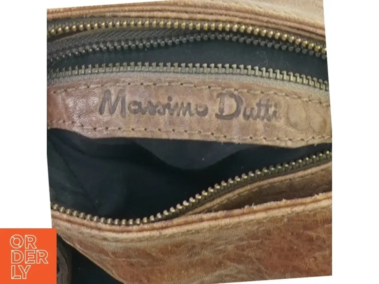 Billede 2 - Vintage Skulder taske i distressed Læder fra Massimo Dutti (str. 24 x 23 cm)