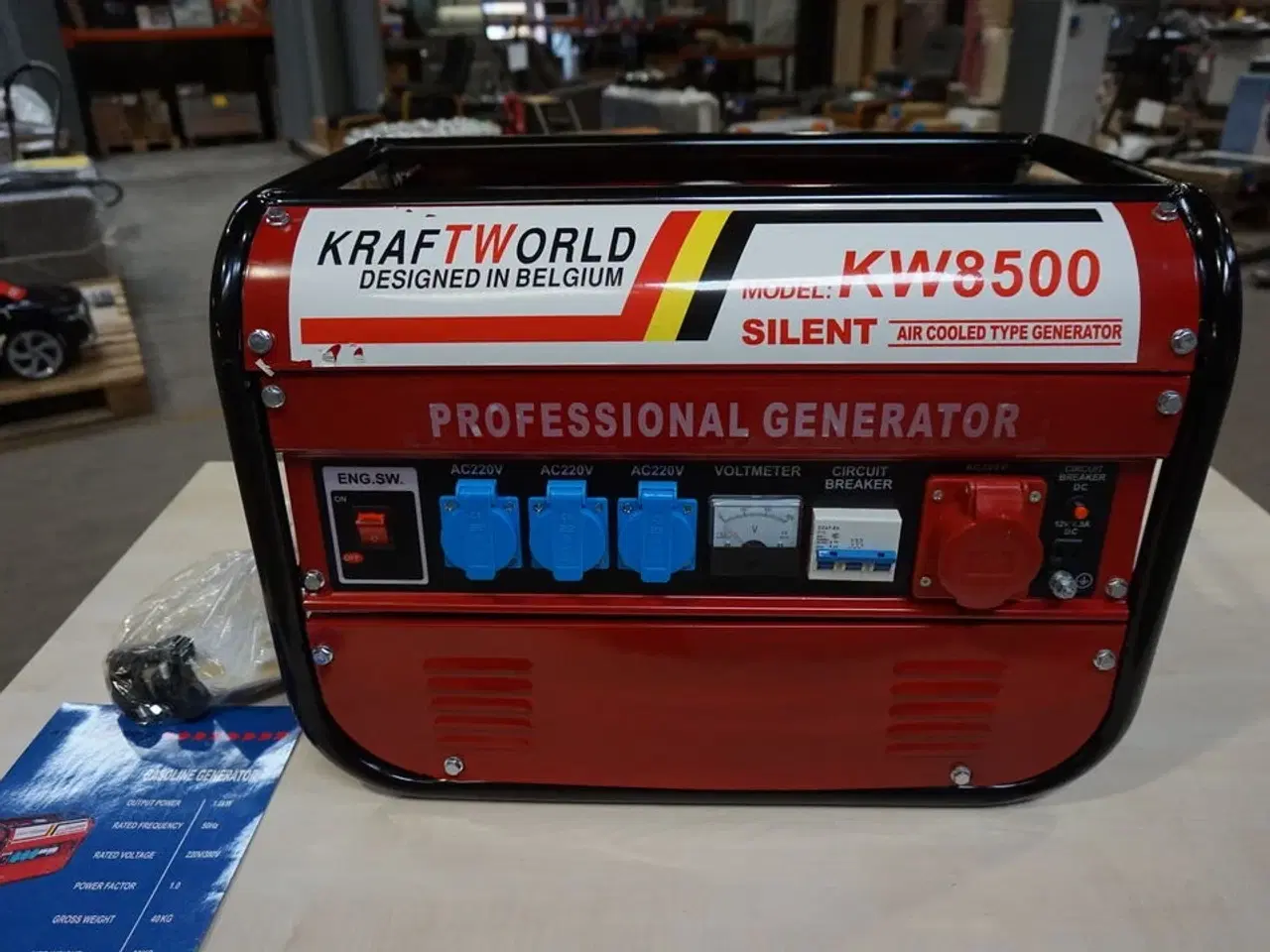 Billede 1 - KraftWorld KW8500 Benzin generator Silent