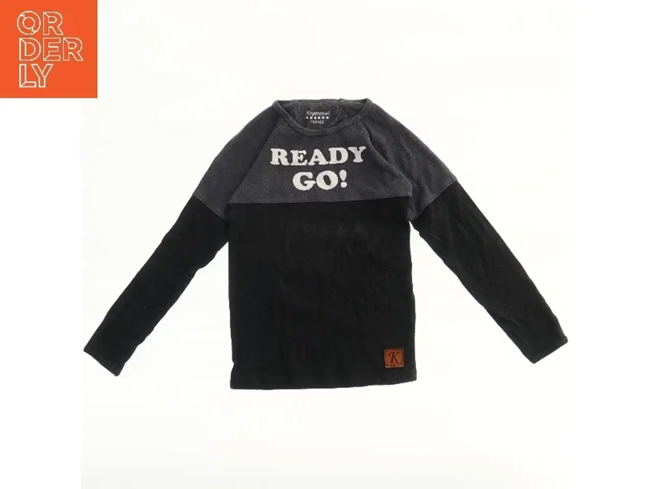 Billede 2 - Langærmet bluse med tekst fra Krymmel (str. 116)