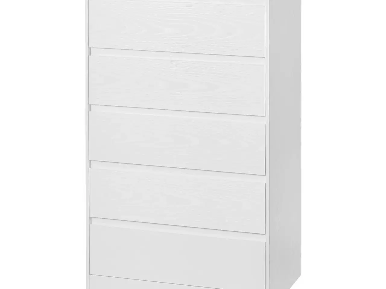 Billede 1 - Kommode med 5 skuffer - slankt opbevaringsmøbel, moderne, snehvid 40 × 60 × 97,4 cm