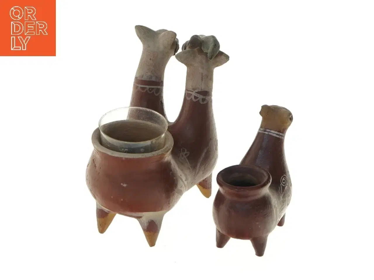 Billede 3 - Dekorative lamastager (str. 14,5x12x7 og 9,5x10x3,5 cm)