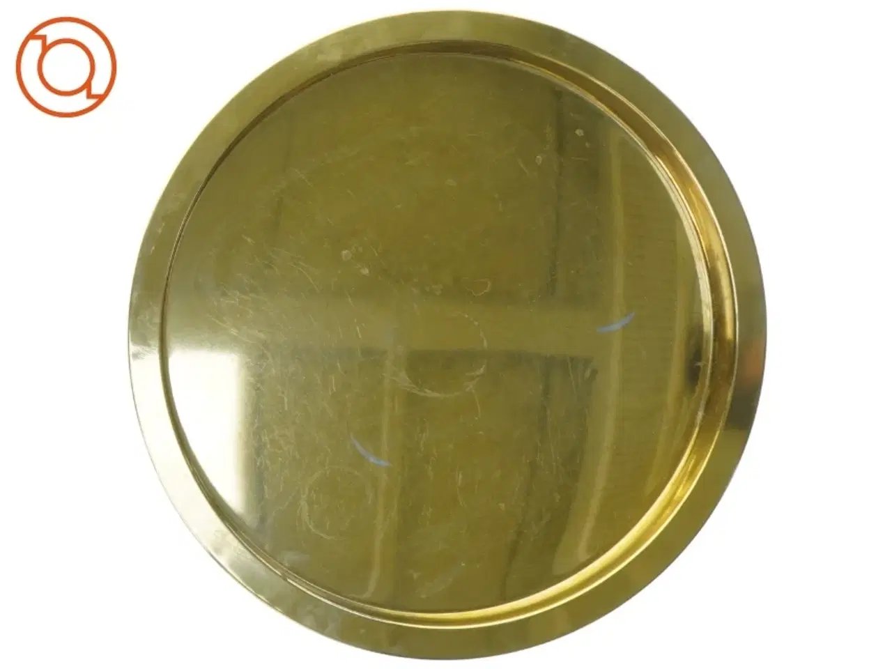 Billede 1 - Rundt fad i messingfarvede metal fra IKEA (str. O 38)