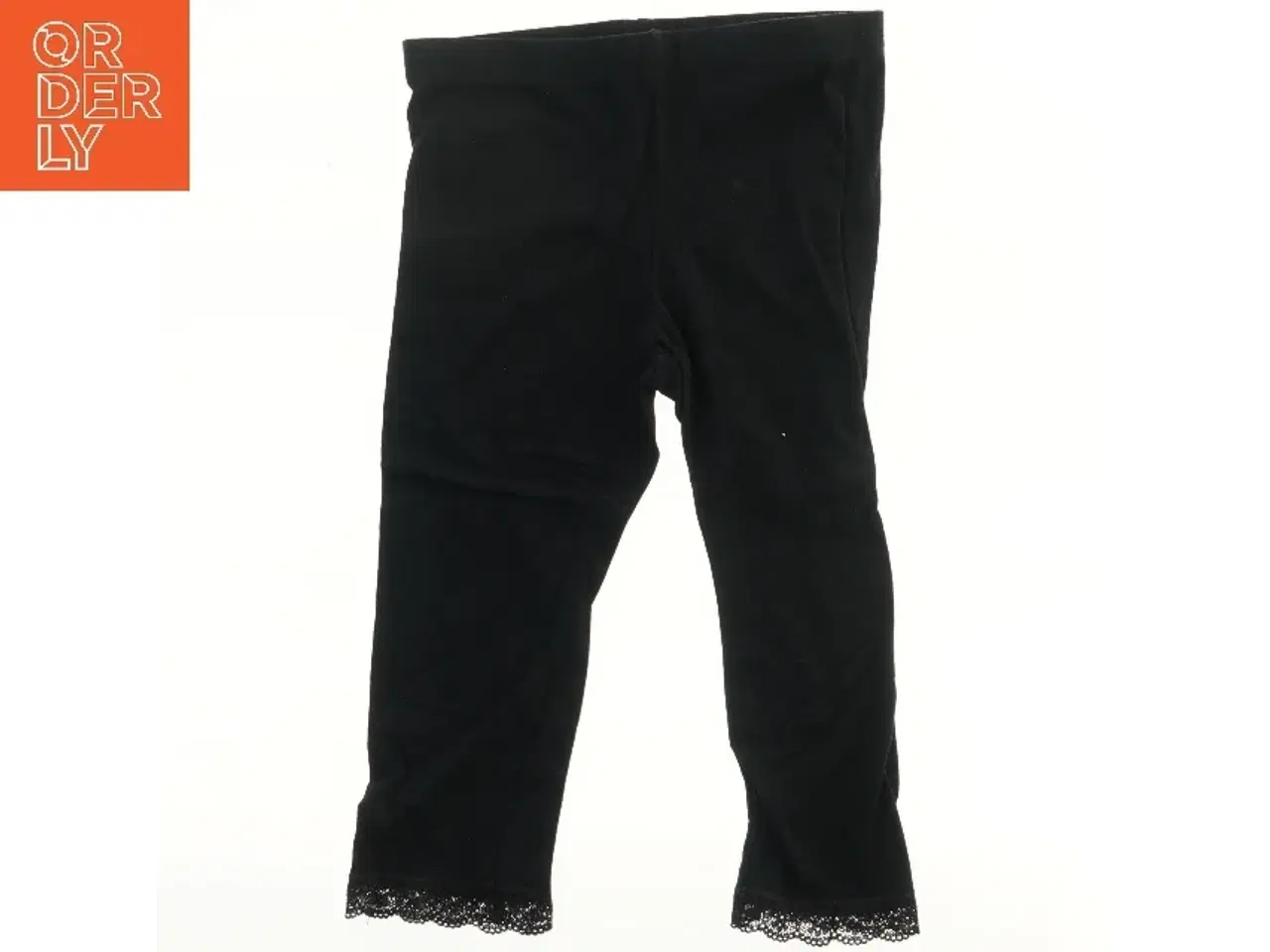 Billede 1 - Leggings med blondekant (str. 140)