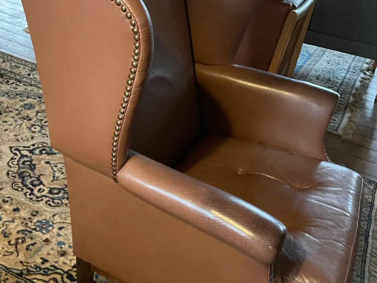 Billede 1 - Armstol i læder 