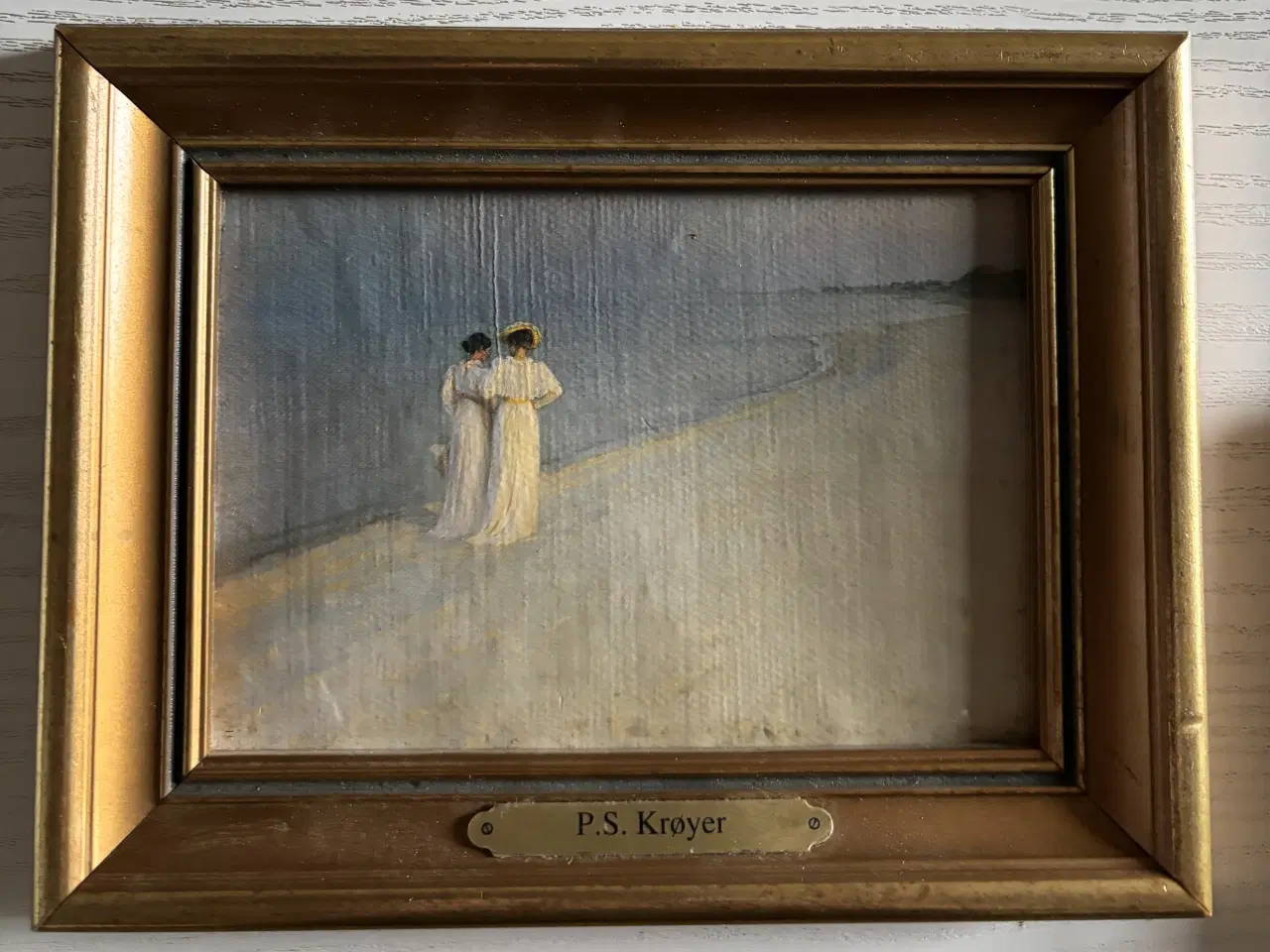 Billede 2 - Malerier/Lærredstryk miniature P.S. Krøyer