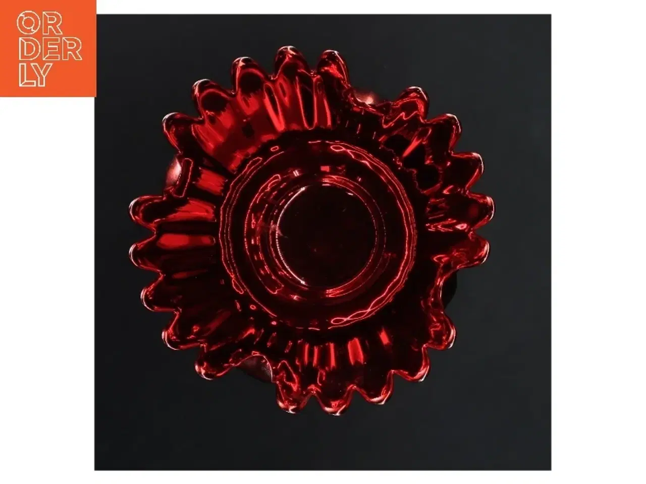 Billede 3 - Glas vase på fod fra Krifon (str. 11x20 cm)