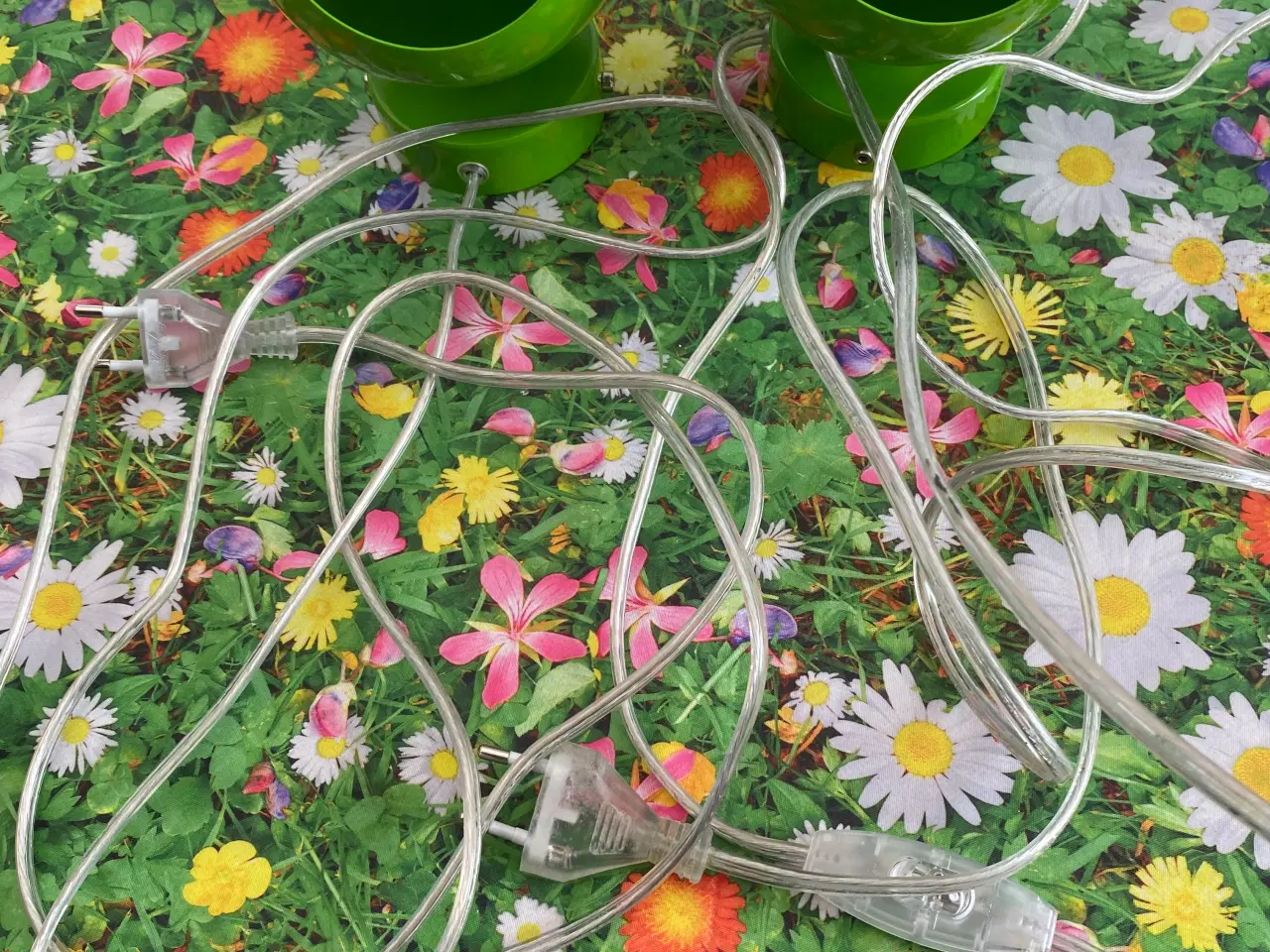 Billede 1 - 2 væglamper i grøn 