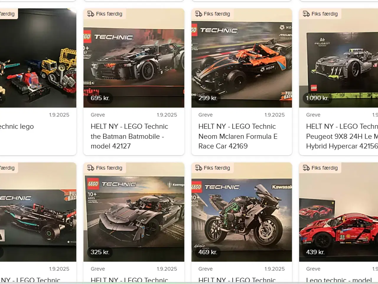 Billede 2 - Lego Technic - Samling af Nye Sæt & Samlede Sæt
