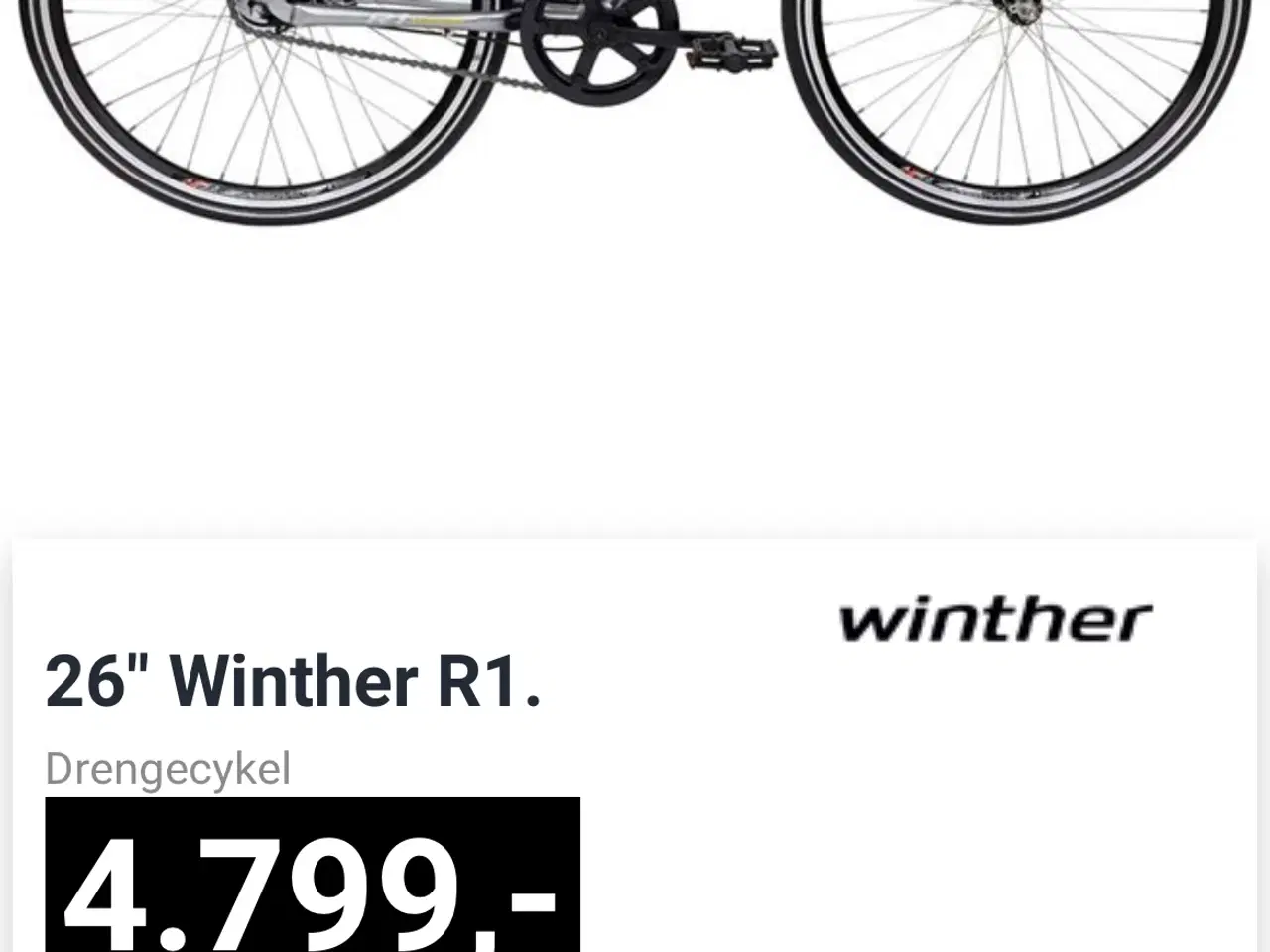 Billede 8 - Unisex Winther cykel 7 gear 26”