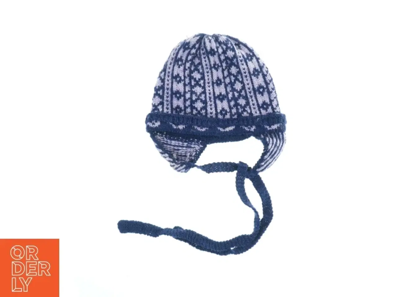 Billede 1 - Strikhue med øreklapper (str. Ø. 17 cm)