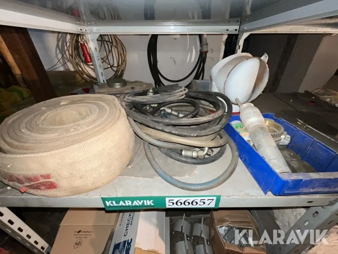 Billede 3 - Blandet lot Brandslange, hydraulikslange, stålsklodser og diverse andet