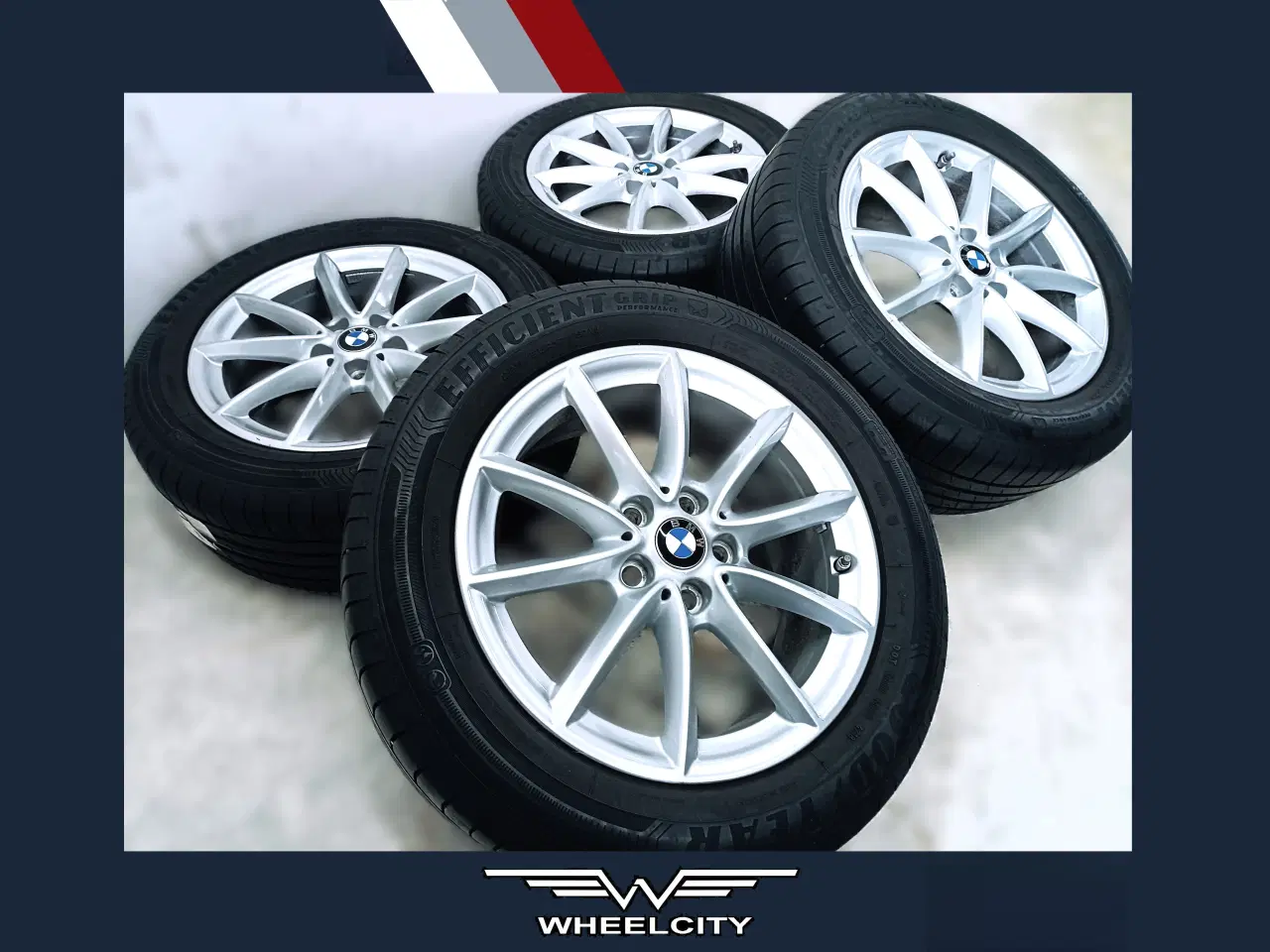 Billede 1 - 5x112 17" ET52 nav 66,6ø BMW sommersæt inkl.TPMS