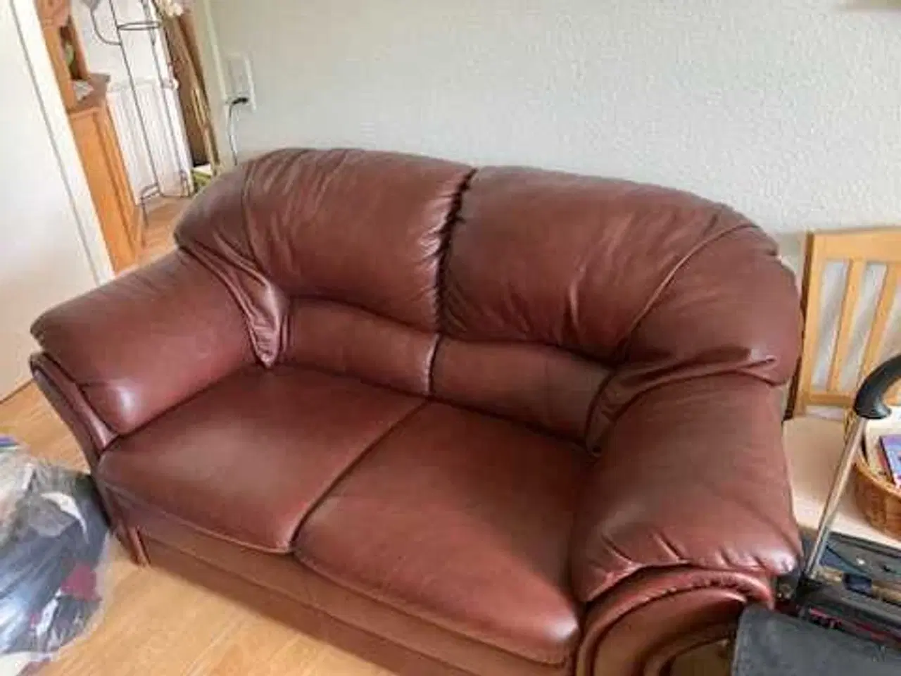 Billede 2 - Sofasæt i læder