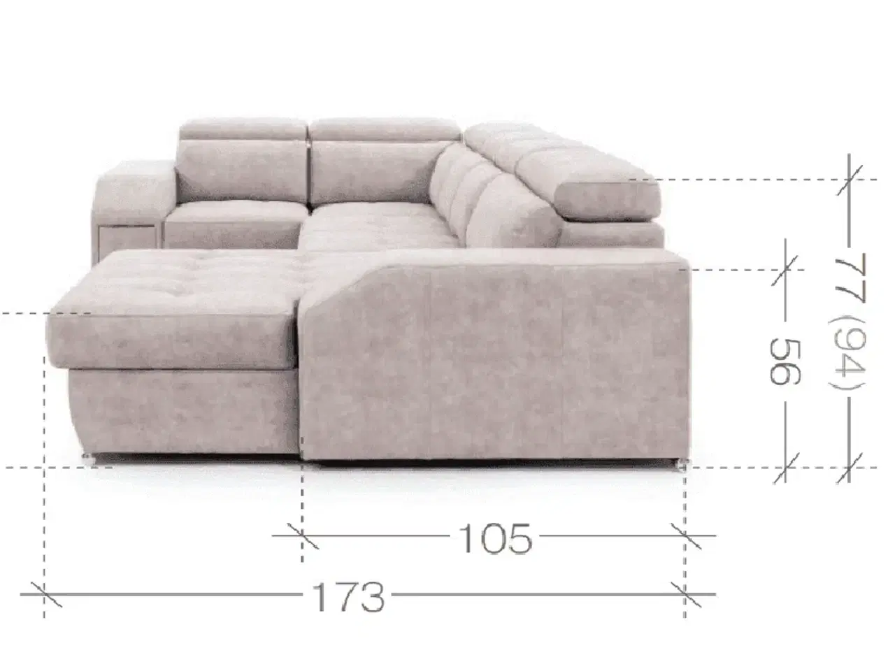 Billede 14 - TAYRON HJØRNESOFA U  350x200