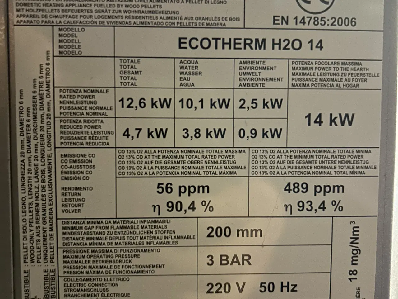 Billede 9 - Pillerbrændeovn 14kw til vand