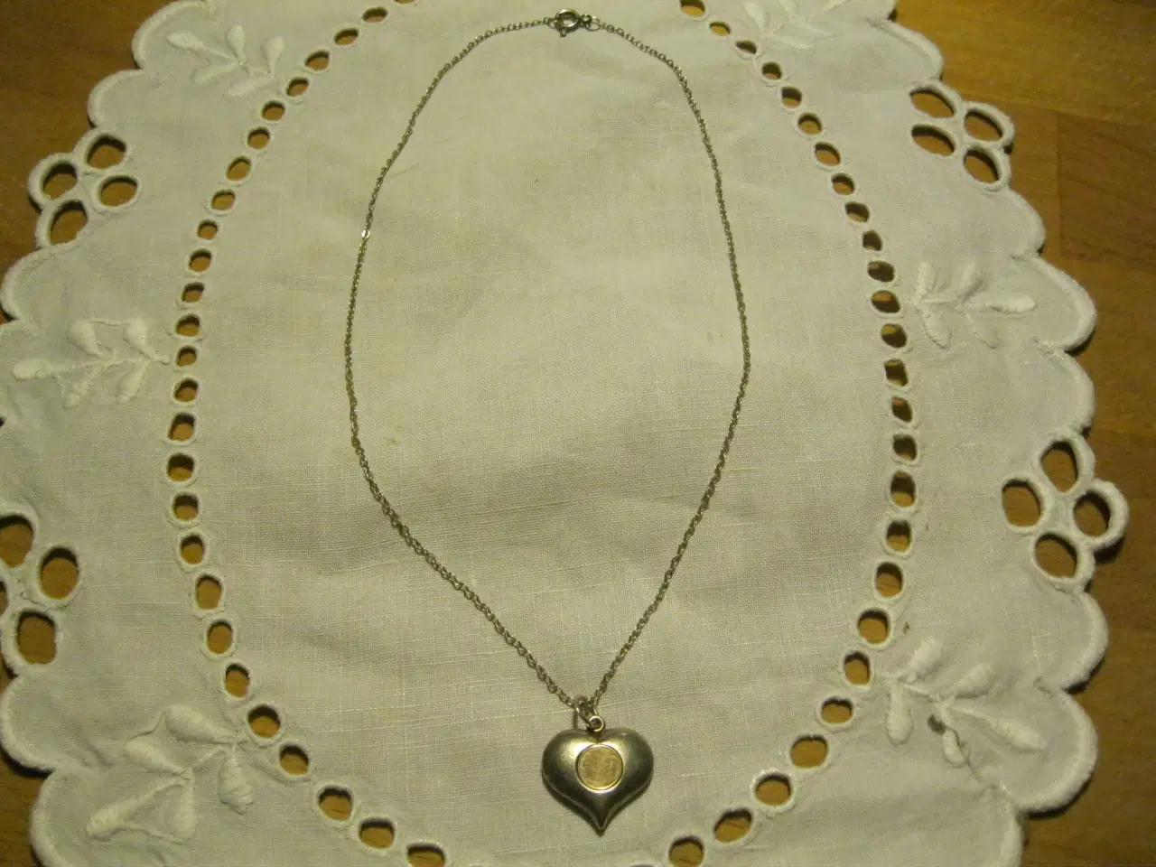 Billede 1 - Sterling halskæde med hjerte 925