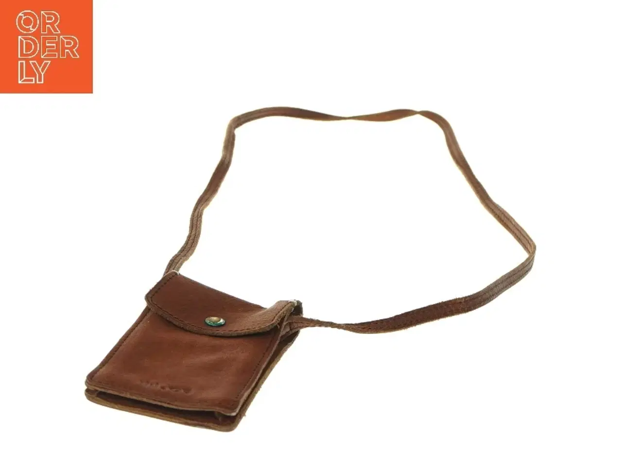 Billede 2 - Lille lædertaske med rem (str. 13x8 cm)