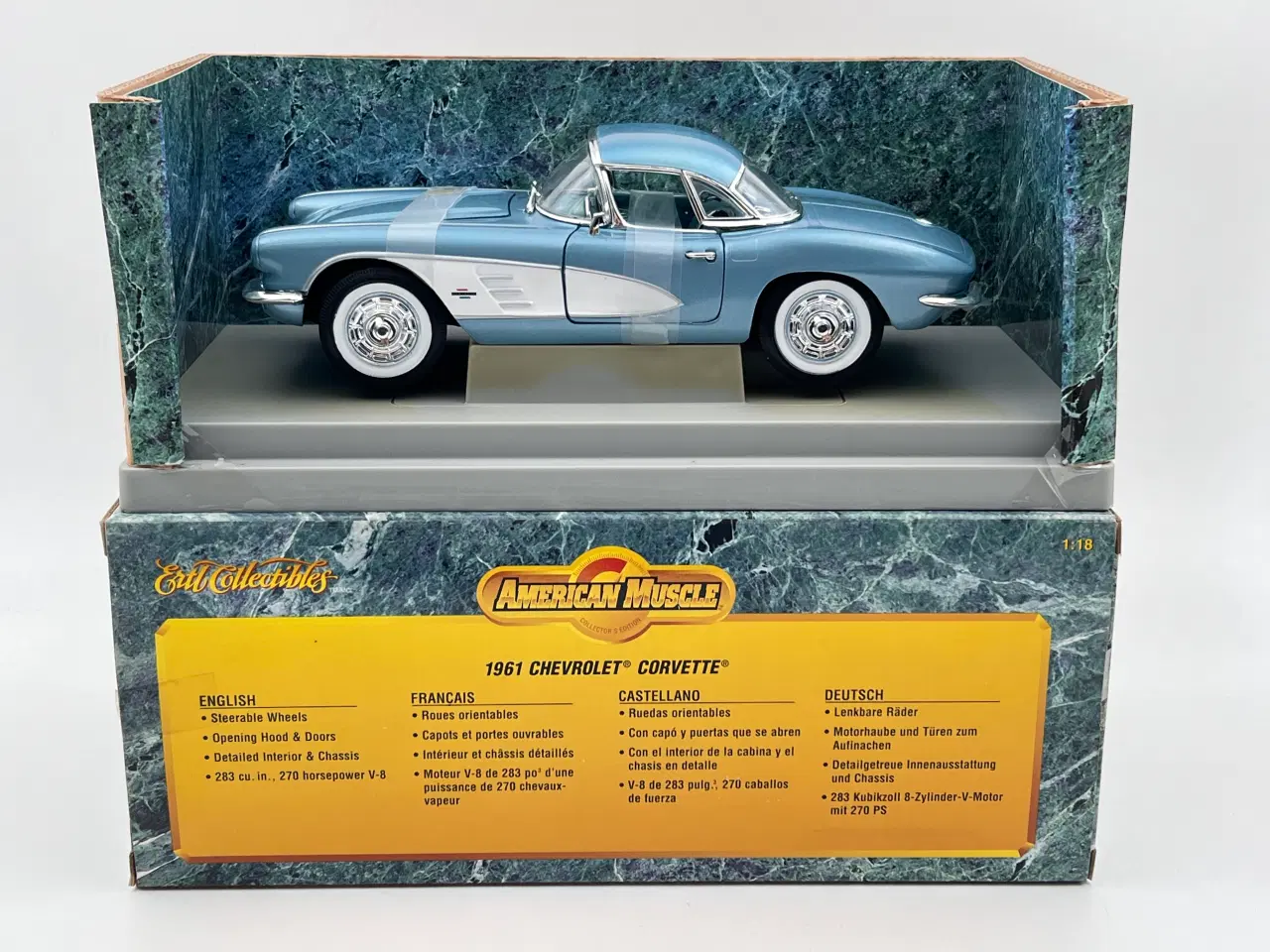 Billede 9 - 1961 Chevrolet Corvette 1:18  Super flot 