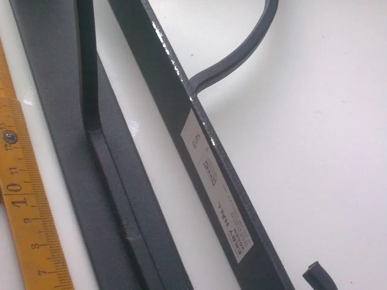 Billede 2 - Hyldeknægte 2 stk. støbejern sort mat