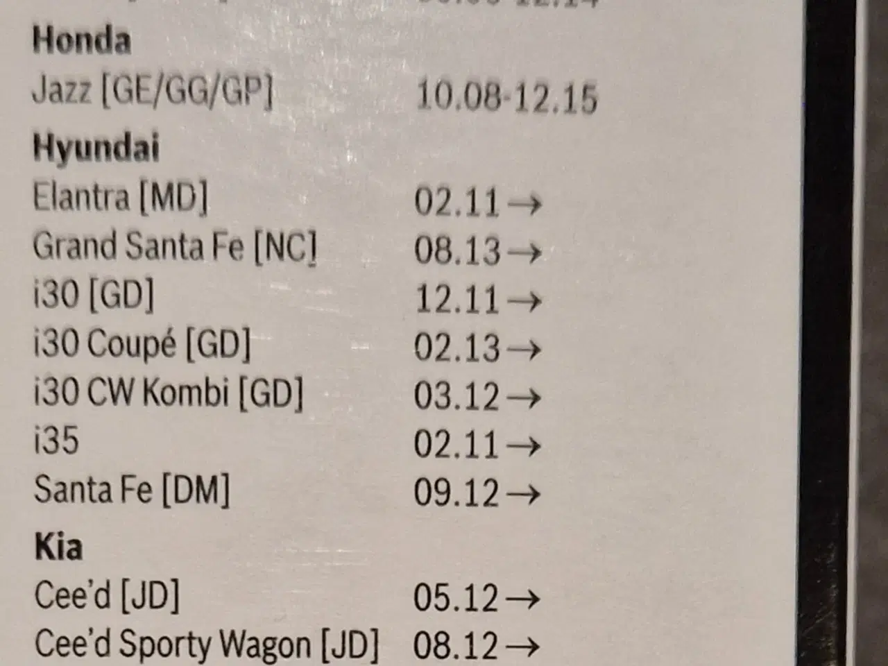 Billede 2 - Viskerblade for til bl.a Kia Ceed